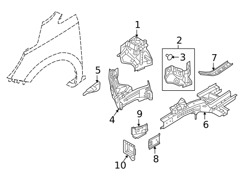 Structural Components & Rails for 2021 Kia Sedona #0