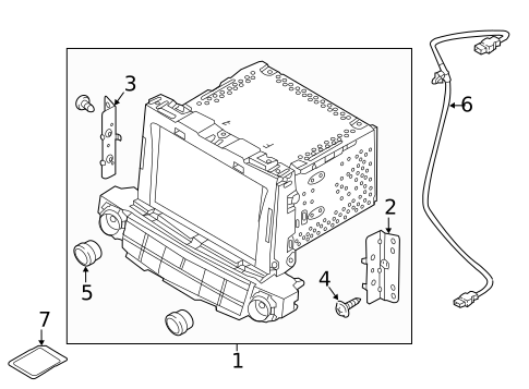 Navigation System Components for 2017 Hyundai Tucson #0