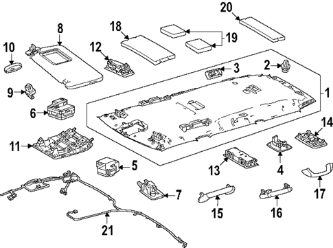Interior Trim - Roof for 2025 Lexus NX350h #8