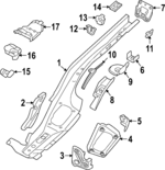 5Q0802557 - Body: Side Plate for Volkswagen: Golf R, GTI Image