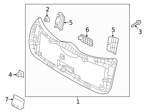 Interior Trim for 2014 Kia Rio #0
