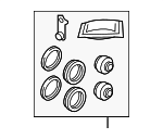 LR086604 - Brakes: Bushing Kit for Land Rover: Defender 110, Defender 130, Defender 90, Discovery, Discovery Sport, Range Rover, Range Rover Evoque, Range Rover Sport Image