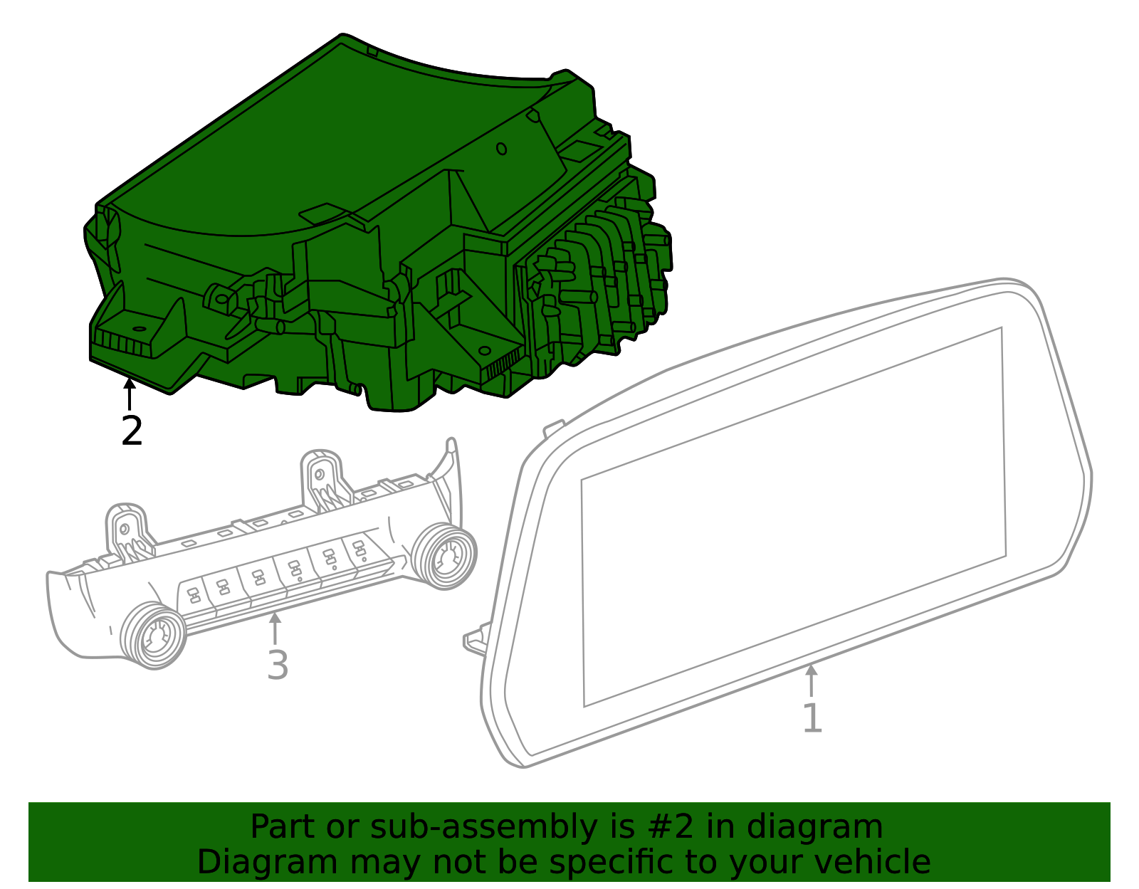 2025-2026 GM Head-Up Display 85751447 | OEM Parts Online