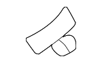 88016P1000WK - Body: Recline Lever for Kia Image