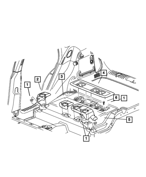 Adjusters, Covers, Shields, and Risers for 2002 Chrysler PT Cruiser #2