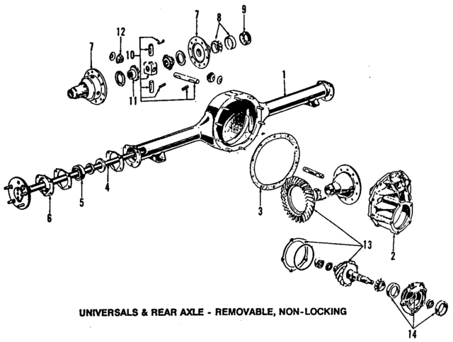 B8AZ4209C - Universals &amp; Rear Axle: Ring &amp; Pinion for Ford: Bronco, E-150 Econoline, E-250 Econoline, E-350 Econoline, F-150, F-250, F-350 Image