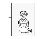 571502M000 - Steering: Power Steering Pump Reservoir for Hyundai: Genesis Coupe Image