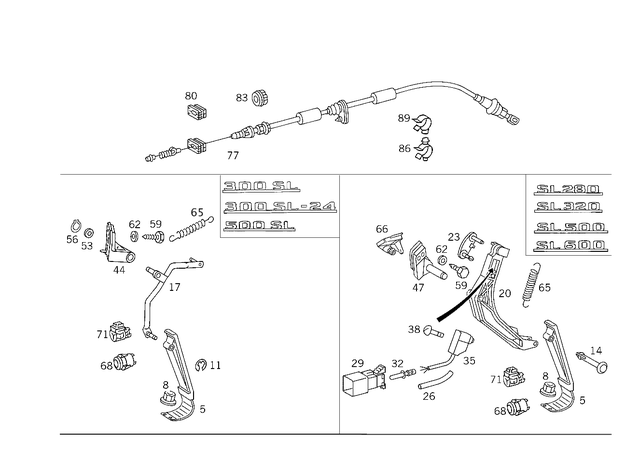 2203000204 - Control: Accelerator Pedal for Mercedes-Benz Image image