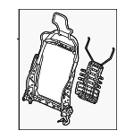 81525T38A11 - Body: Seat Back Frame for Honda Image