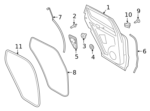 Door & Components for 2022 Porsche Cayenne #0