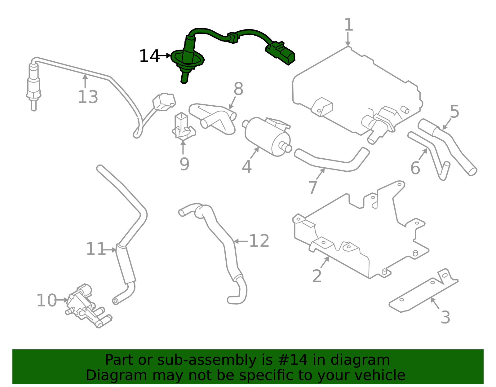 2018-2024 Mitsubishi Oxygen Sensor 1588A636 | QuirkParts