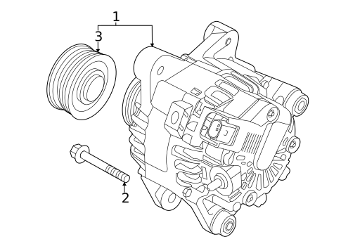 Alternator for 2021 Hyundai Venue #1