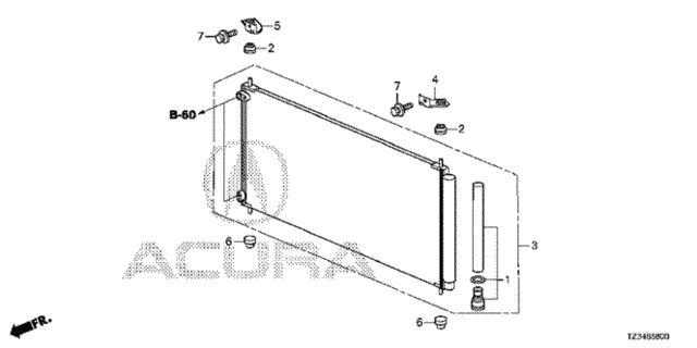 A/C Condenser for 2015 Acura TLX #0