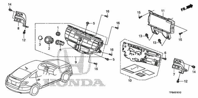 Audio Unit (1) for 2012 Honda Crosstour #0