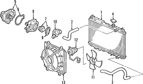 Water Pump for 1997 Honda CR-V #1