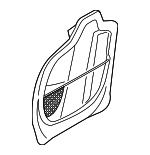 52107351931 - Body: Seat Back Panel for BMW: 228i Gran Coupe, 228i xDrive Gran Coupe, M235i xDrive Gran Coupe, X1, X2 Image