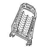 52107358299 - Body: Seat Back Frame for BMW: 228i Gran Coupe, 228i xDrive Gran Coupe, M235i xDrive Gran Coupe, X1, X2, Z4 Image