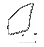 6786150030 - Body: Door Weather-Strip for Lexus Image