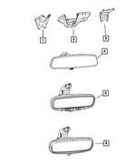 68503991AA - Glass: Inside Rear View Mirror for Mopar Image