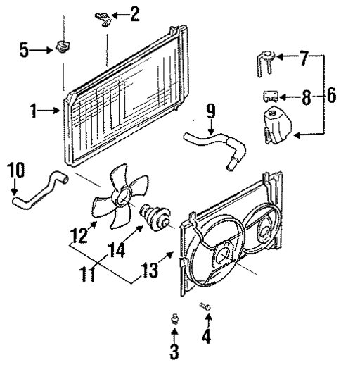 Cooling Fan for 1988 Nissan Sentra #2