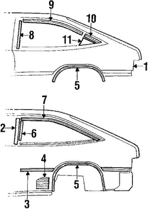 Quarter Panel for 1984 Chevrolet Citation II #0