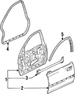 67010SR1A00ZZ - Body: Door Shell for Honda: Civic Image