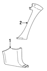 F4ZZ6302344ACZ - Body: Cowl Trim for Ford: Mustang Image