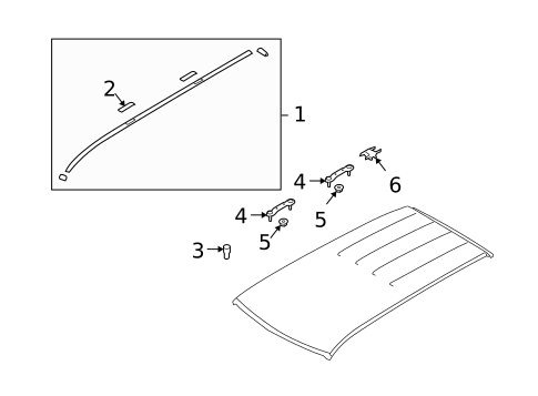 Exterior Trim - Roof for 2010 Subaru Forester #0