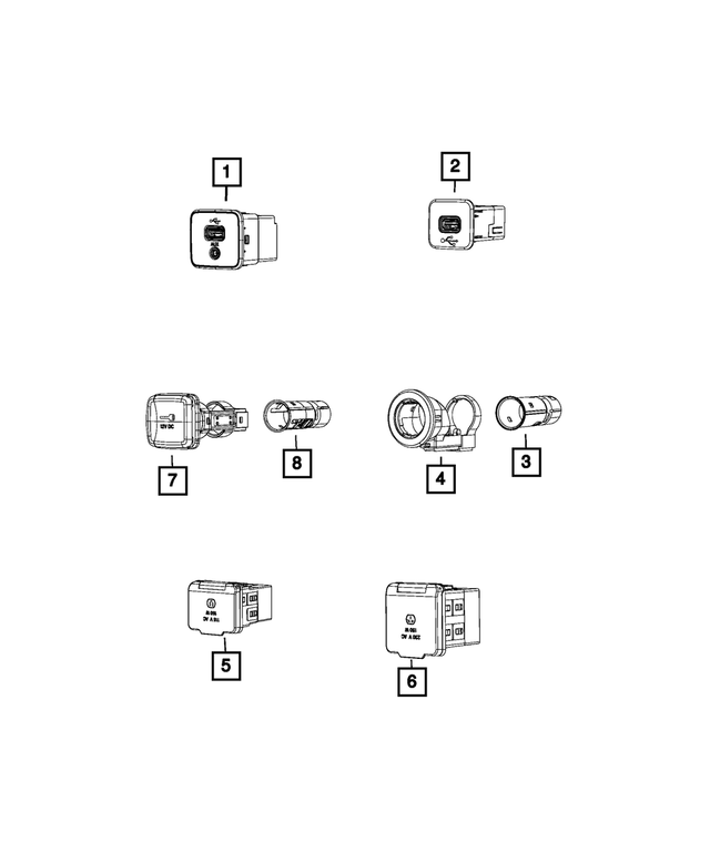 68420868AA - Electrical: Inverter Power Outlet for Mopar Image