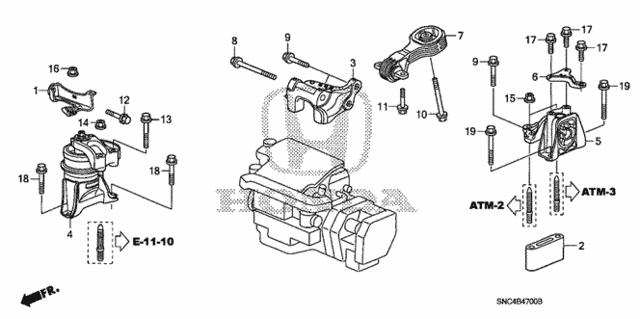Engine Mounts for 2007 Honda Civic #0