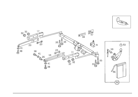 Trailer Coupling for 1993 Mercedes-Benz 500SL #0