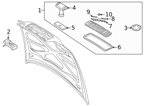 Grille & Components for 2001 Volvo C70 #0