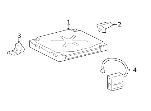 Communication System Components for 2016 Lexus RX450h #2