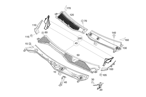 Water Baffle with Intake Shell for 2009 Smart Fortwo #0