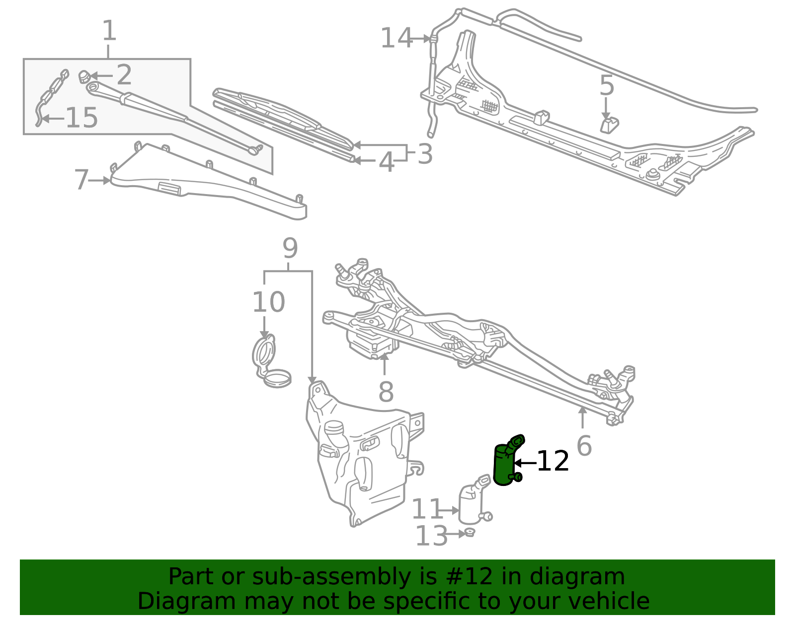 Pompa Lavavetro Posteriore ACDelco 12335842 – Ricambio Originale GM – Lunghezza 8,33 Cm - 2