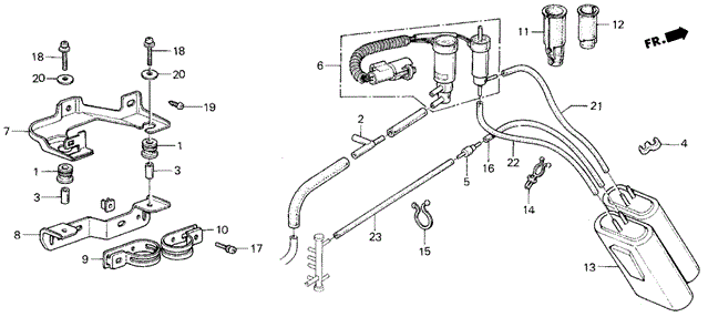 Vacuum Tubing (GL: '85-'87) AT for 1985 Honda Civic #0