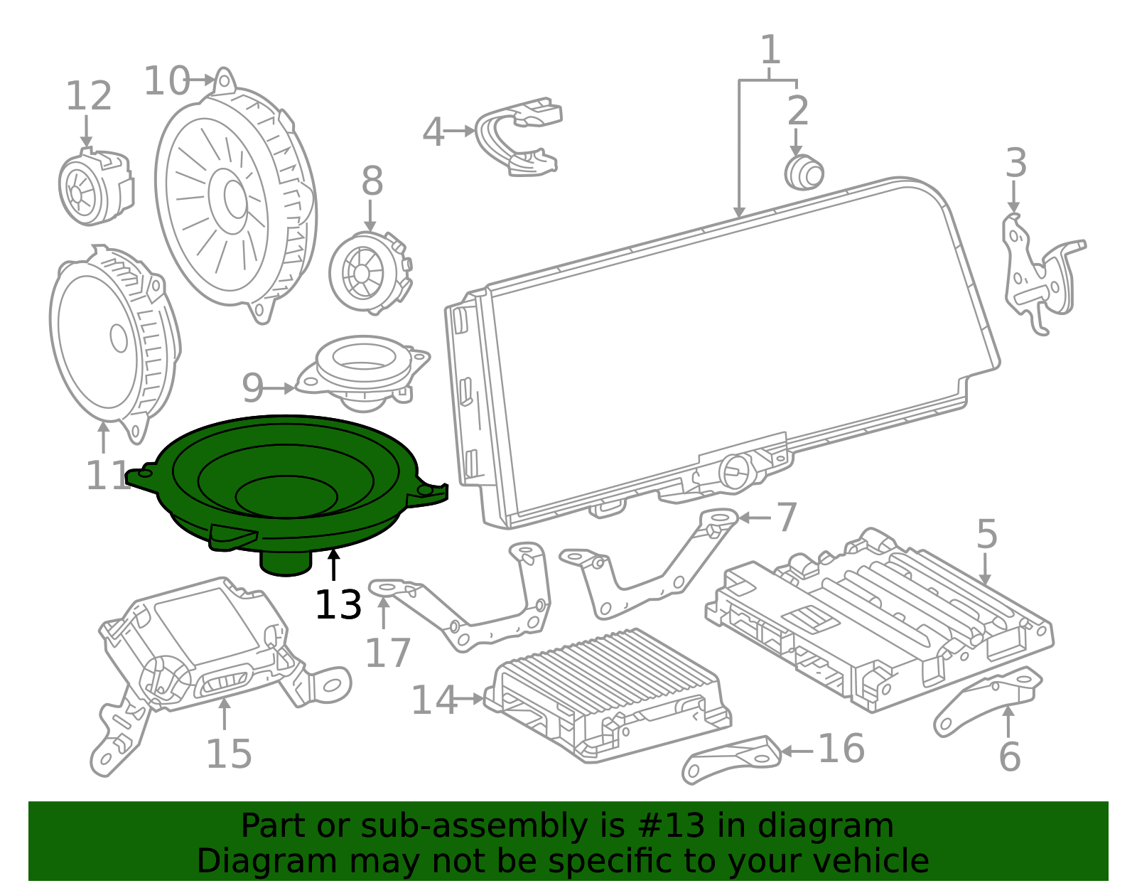 86150-30650 - Speaker 2023-2026 Toyota Crown | Bam Wholesale Parts