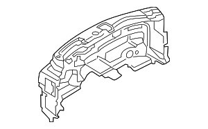 8W1863946A - Body: Sound Absorber Insulator for Audi Image