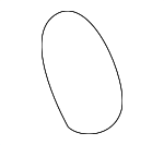 3788265 - Body: Glass Spacer for Dodge: B1500, B250, B2500, B350, B3500, Ram 1500 Van, Ram 2500 Van, Ram 3500 Van Image