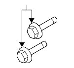 81B88301A - Cooling System: Belt Tensioner Bolt for Nissan Image