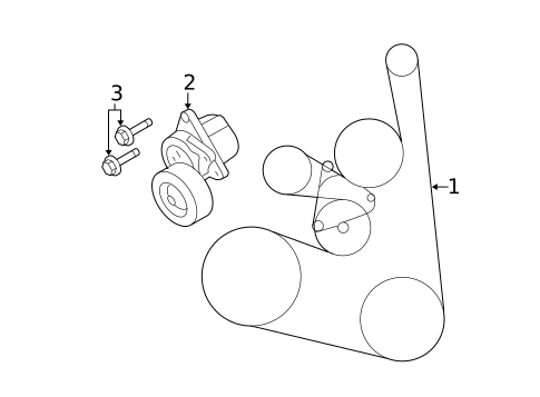 Belts & Pulleys for 2014 Nissan Rogue #0