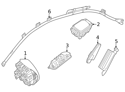 Air Bag Components for 2025 Mercedes-Benz C43 AMG #7