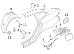 7147169847 - Body: Wheelhouse Liner Nut for BMW Image