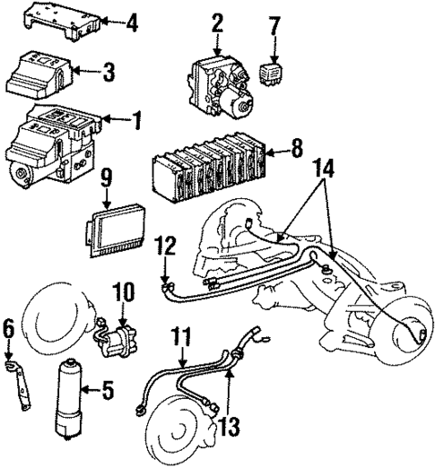 Anti-Lock Brakes for 1992 Mercedes-Benz 300SL #1