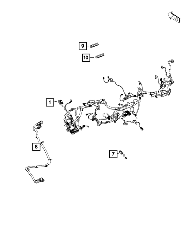 « 68305142AC – Electrical : Panneau D`instruments Cablage pour Mopar Image »