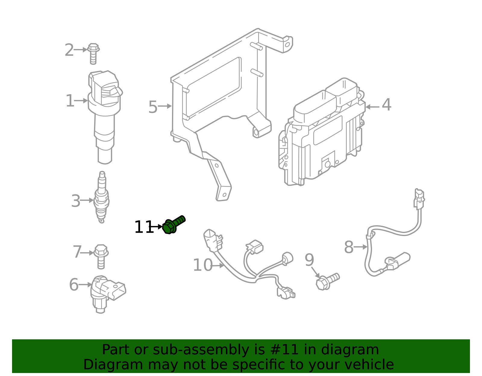 2019-2025 Hyundai Knock Sensor Bolt 39223-2G830 | QuirkParts
