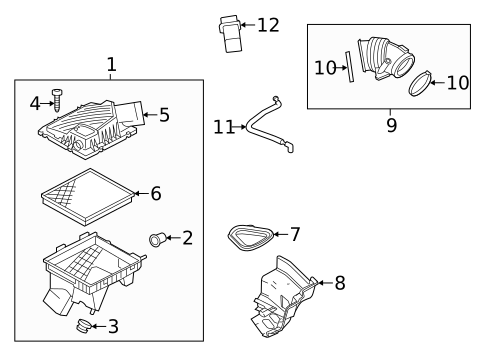 Air Intake for 2013 Cadillac XTS #0