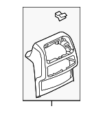 4G0864376B6PS - Body: Rear Trim for Audi: A6, A6 Quattro, A7 Quattro, RS7, S6, S7 Image