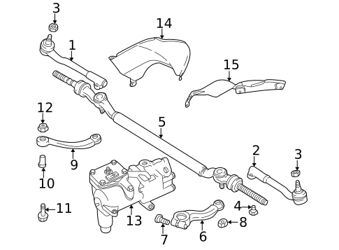 Steering Gear & Linkage for 2000 BMW M5 #0