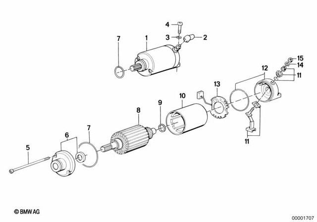 12418525345 - Engine Electrical System: Starter -  for BMW-Motorrad Image